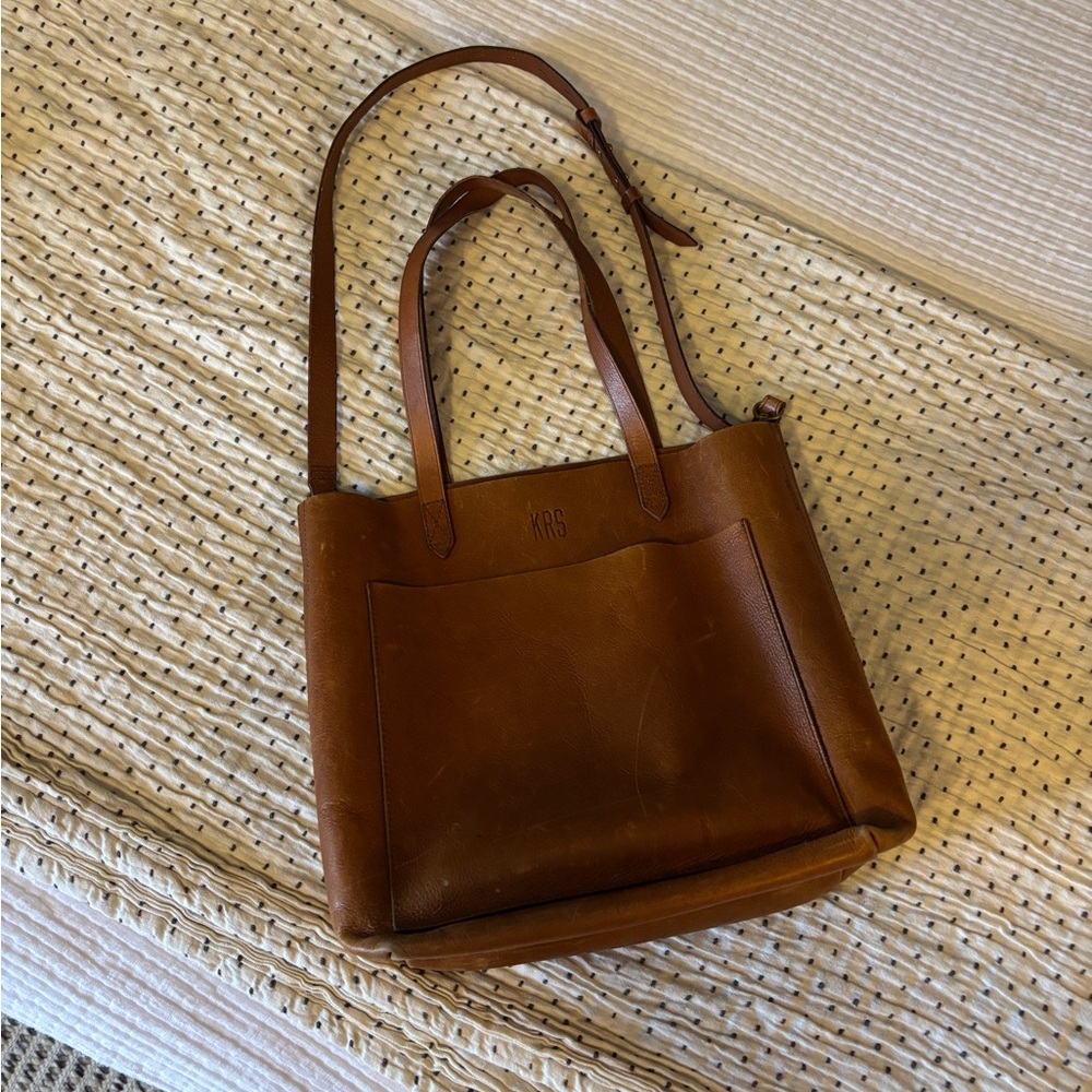 Madewell Medium Leather Transport Tote
